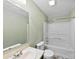 Bathroom with white tile and neutral wall color at 8123 Chrisbry Ln, Charlotte, NC 28215