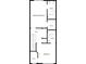 Upstairs floor plan highlights a primary bedroom, hall, and bedroom with ensuite bathrooms and walk-in closets at 8813 Gerren Ct, Charlotte, NC 28217