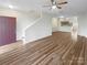 Bright and airy living room with new flooring and open floor plan at 8813 Gerren Ct, Charlotte, NC 28217