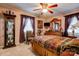 Well-lit bedroom with plush carpeting and decor at 107 Destiny Ln, Shelby, NC 28150