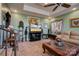 Cozy living room features unique architectural details, soft carpet and relaxed seating with lots of decor at 107 Destiny Ln, Shelby, NC 28150