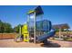 Close-up of a playset in a community playground featuring a slide, stairs, and climbing structures, perfect for outdoor fun at 117 Lightning Dr, Shelby, NC 28152