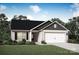 Charming single-story home featuring a two-car garage, landscaped front yard, and welcoming entryway at 123 Lightning Dr, Shelby, NC 28152