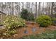Mature trees and garden, enhancing the natural beauty of the surroundings and providing privacy at 2622 Oakhurst Dr # 23, Rock Hill, SC 29730