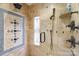 Custom shower with decorative tile accents and a rain shower head, offering a luxurious showering experience at 2622 Oakhurst Dr # 23, Rock Hill, SC 29730