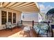 Well-maintained deck with seating and an awning, ideal for enjoying the outdoors at 41108 Calla Lily St, Fort Mill, SC 29707