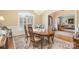 Cozy dining room featuring hardwood floors, natural light and traditional furnishings at 4421 Windwood Cir, Charlotte, NC 28226
