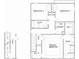 Layout of the second floor features bedrooms, bathrooms, and a laundry area at 5124 Izzo Ln, Charlotte, NC 28214