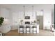 Bright kitchen featuring white cabinets, stainless steel appliances, and a center island with seating at 5124 Izzo Ln, Charlotte, NC 28214