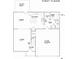 First floor plan featuring kitchen, dining, living, garage, mud room, pantry, pocket office, and patio/deck at 5127 Izzo Ln, Charlotte, NC 28214