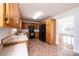 Spacious kitchen showcasing oak cabinets and contrasting black appliances at 538 30Th Avenue Ne Cir, Hickory, NC 28601