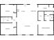 Detailed floor plan showcasing the layout of the bedrooms, kitchen, living room, and bathrooms at 733 Baker St, Kannapolis, NC 28081