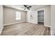 Bedroom with modern ceiling fan, spacious closet, and great natural lighting at 1104 Hudson St, Lancaster, SC 29720