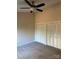 Neutral bedroom featuring a ceiling fan and double closets for ample storage space at 111 Pine Grove Cir, Clover, SC 29710