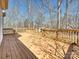 This large wooden deck overlooks a beautiful back yard at 1525 Autumn Brook Ln # 78, York, SC 29745