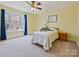 Bedroom with a ceiling fan, large window, and carpeted floors at 1525 Autumn Brook Ln # 78, York, SC 29745