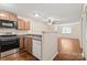 Bright kitchen with stainless steel appliances, including a microwave, oven and dishwasher at 1606 Eagles Pl # J101, Rock Hill, SC 29732
