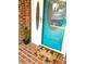 Stylish front door with decorative glass and a welcoming doormat at 1921 Wexford Ct, Gastonia, NC 28054