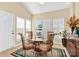 Bright dining room featuring stylish decor, a ceiling fan, and four large windows at 1965 Charlotte Hwy # 401, Mooresville, NC 28115