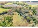 Expansive aerial view of a rural property with fields, trees, and charming country home at 2331 Gill Jordan Rd, Chester, SC 29706