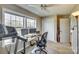 Bright bedroom featuring large windows, a ceiling fan, and closet at 2331 Gill Jordan Rd, Chester, SC 29706