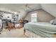 Cozy bedroom with light green bedding, workspace, and large window at 2331 Gill Jordan Rd, Chester, SC 29706