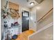 Welcoming foyer with hardwood floors, coat rack and staircase at 2331 Gill Jordan Rd, Chester, SC 29706
