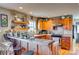 Cozy kitchen with custom wood cabinets, kitchen island, and ample counter space at 2331 Gill Jordan Rd, Chester, SC 29706
