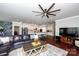 Open concept living room showcasing a spacious layout connected to the kitchen at 246 Sweet Briar Dr, Fort Mill, SC 29707