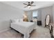 Bedroom featuring neutral walls, plush carpet, a full sized bed, a full length mirror, and a window at 5013 Watercrest Trl, Belmont, NC 28012