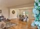 Bright dining room with hardwood floors, French doors and elegant furniture at 1003 Woodland Dr, Gastonia, NC 28054