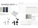 Shared bathroom with shaker cabinets in Gray, Midnight Blue, Onyx Black, or White, plus a white quartz countertop at 1011 Carter Ave # 35, Charlotte, NC 28206