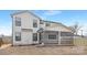 Backyard featuring white vinyl siding and screened in porch at 109 Seldon Dr, Charlotte, NC 28216