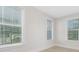 Well-lit bedroom with three windows showcasing natural light and neutral walls, creating a bright, airy atmosphere at 109 Seldon Dr, Charlotte, NC 28216