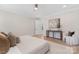Bright bedroom with a ceiling fan, and a comfortable area to relax at 109 Seldon Dr, Charlotte, NC 28216