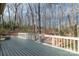 Wooden deck with a scenic view of the wooded backyard at 11 Woodvine Ln, Clover, SC 29710