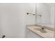 This half bath features a clean, neutral design with a modern sink, faucet, and mirror at 11 Woodvine Ln, Clover, SC 29710