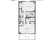 Second floor plan featuring bedrooms, bathrooms, closets, and a balcony with dimensions at 12304 Huntersville Concord Rd, Huntersville, NC 28078