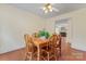 Bright dining area with wooden table and chairs providing a cozy space for gatherings and meals at 1278 Gracebrook Dr, Salisbury, NC 28147