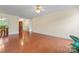 A beautiful living room with hardwood floors and a ceiling fan offering ample space and style at 1278 Gracebrook Dr, Salisbury, NC 28147