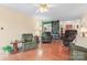 Spacious living room features hardwood floors and multiple seating arrangements at 1278 Gracebrook Dr, Salisbury, NC 28147