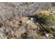 An aerial view of the home and property surrounded by bare trees at 1298 Hines Rd, Clover, SC 29710