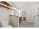 Modern bathroom features a glass-enclosed shower and wood accents at 1298 Hines Rd, Clover, SC 29710