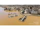 Picturesque waterfront community featuring a private marina and docks on a serene lake at 13913 Queens Harbor Rd, Charlotte, NC 28278