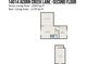 Second-floor plan featuring Gathering room, bedroom, bath, and attic space at 14014 Acorn Creek Ln, Charlotte, NC 28269