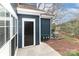 A backyard featuring a door at 17537 Tuscany Ln, Cornelius, NC 28031