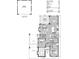 Detailed first floor plan featuring a spacious kitchen, great room, dining area and bedroom four with porch at 19110 Newburg Hill Rd, Davidson, NC 28036