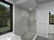 Modern shower with a glass enclosure and sleek fixtures at 19110 Newburg Hill Rd, Davidson, NC 28036