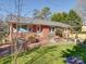 Charming brick home with landscaped yard and a small waterfall feature at 2036 Edgewater Dr, Charlotte, NC 28210