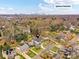 Aerial view of home with Uptown Charlotte in the distance at 3416 Windsor Dr, Charlotte, NC 28209
